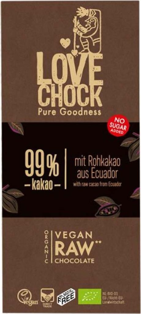 Tafelschokolade 99% Kakao - Rohkakao aus Ecuador 70g Produktbild 
