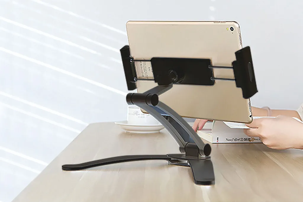 Value 17.99.1192 Support Tablette en Acier Noir - Design Ergonomique - 17