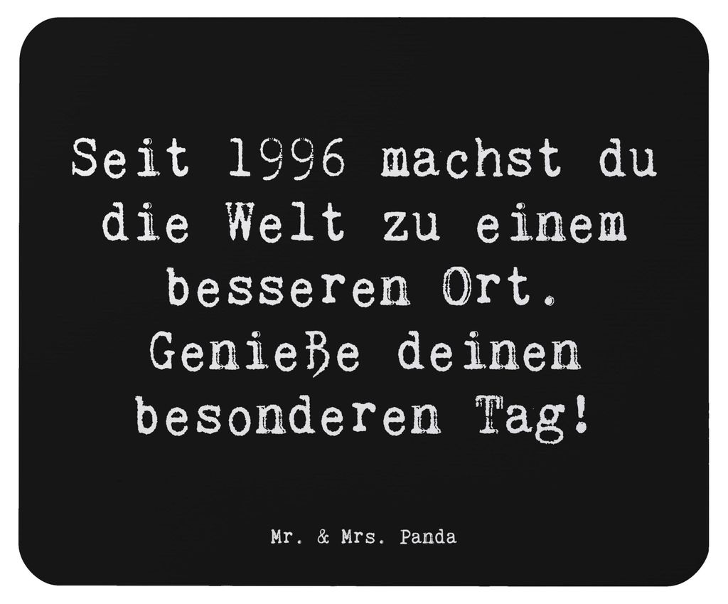 Mr. & Mrs. Panda Mouse Pad Spruch 1996 Geburtstag - Schwarz Produktbild 