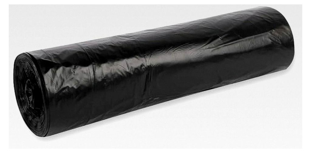 500 Stück Hygoclean Müllsäcke, 70 l | HDPE, Rolle, Karton, schwarz, L: 57,5 cm, B: 100 cm, 20 my