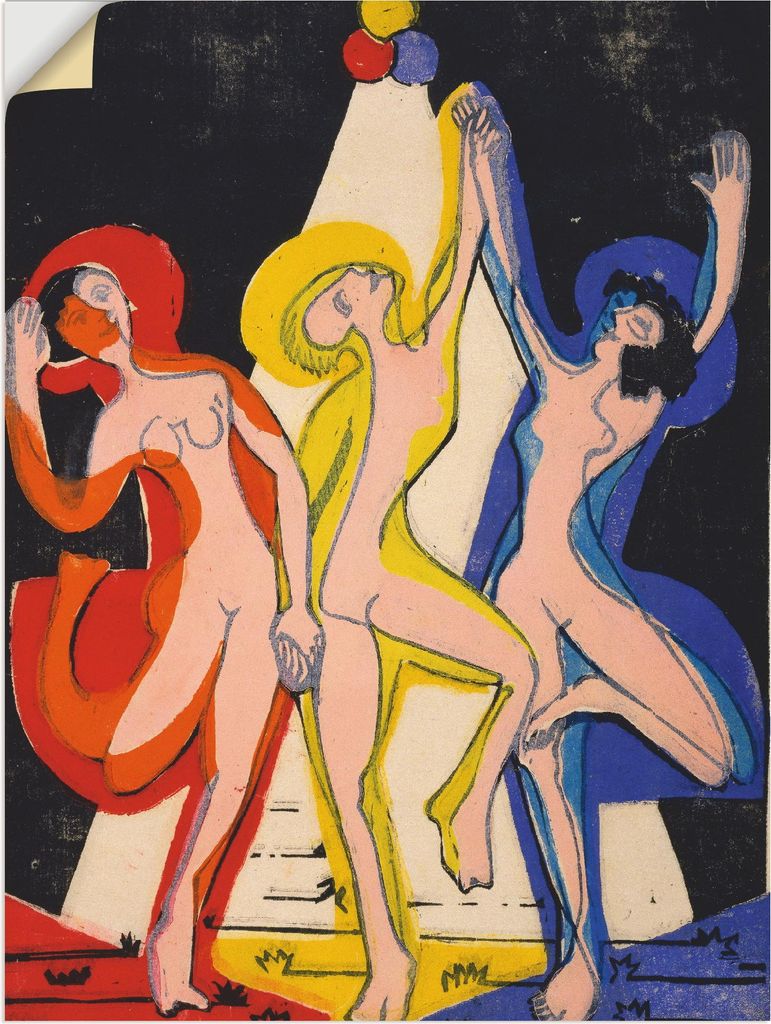 ARTland Wandbild, selbstklebend Farbentanz. 1933 Größe: 90x120 cm