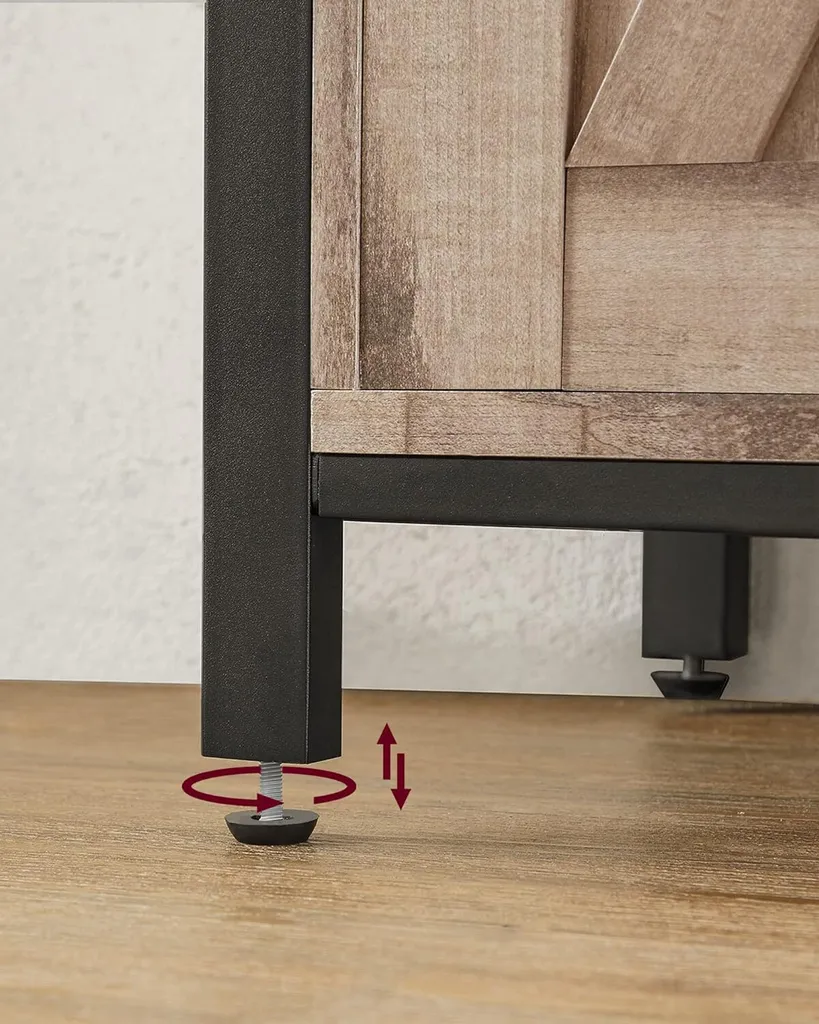 Commode Gain de Place pour Salon ou Cuisine avec Tablettes Ajustables - 6