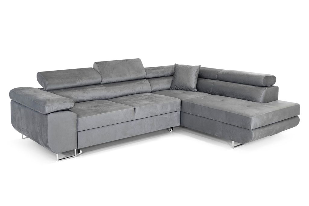 Ecksofa mit Schlaffunktion PASTI L-Form, Sofa Couch mit Produktbild 