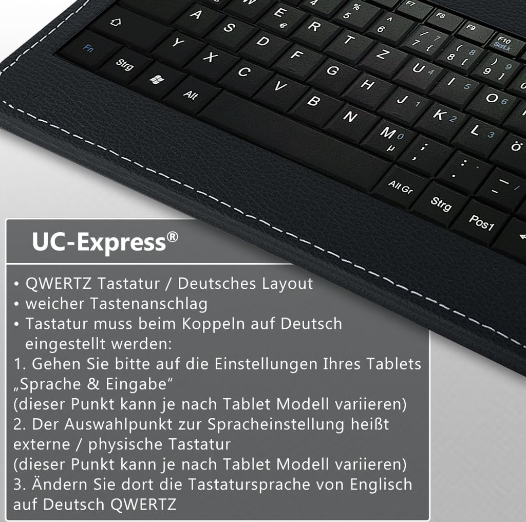 Hülle Tastatur für Samsung Galaxy Tab A9+ / A9 Plus Tasche Produktbild 4