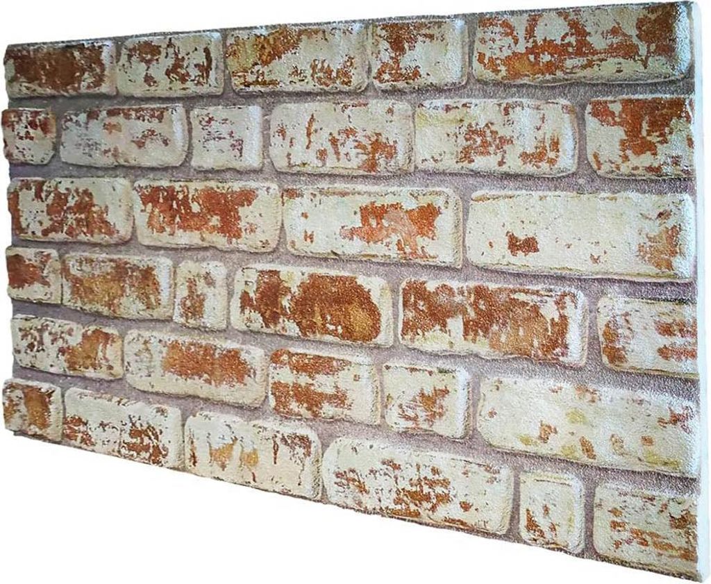 RETAIL BOX mit 10 Paneelen (5 m²) – SANTORINI – Verblend-Ziegelpaneel aus beschichtetem EPS, Maß 100×50 cm, Stärke 2 cm