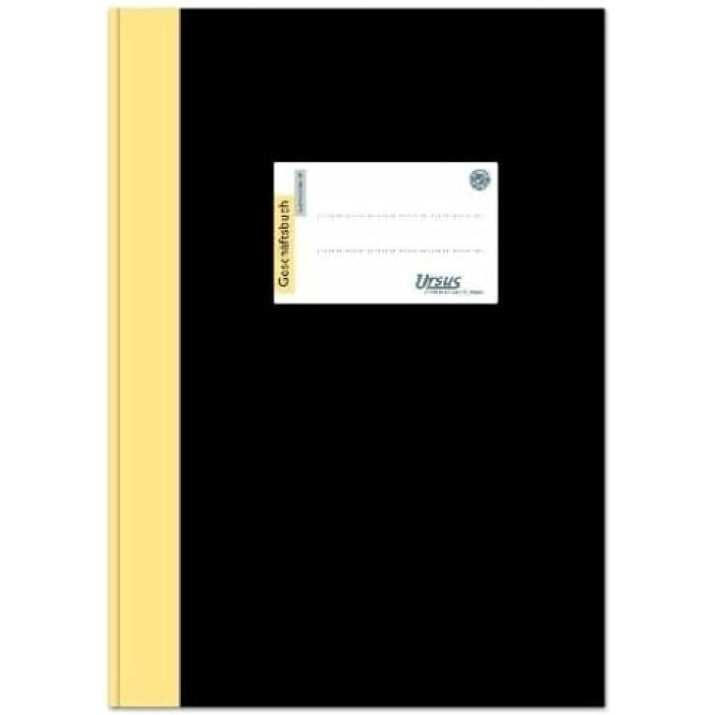Ursus Geschäftsbuch DIN A4 kariert, schwarz Hardcover 384 Seiten
