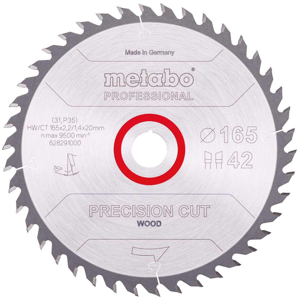 Metabo Sägeblatt precision cut wood - professional WZ 15° Produktbild 