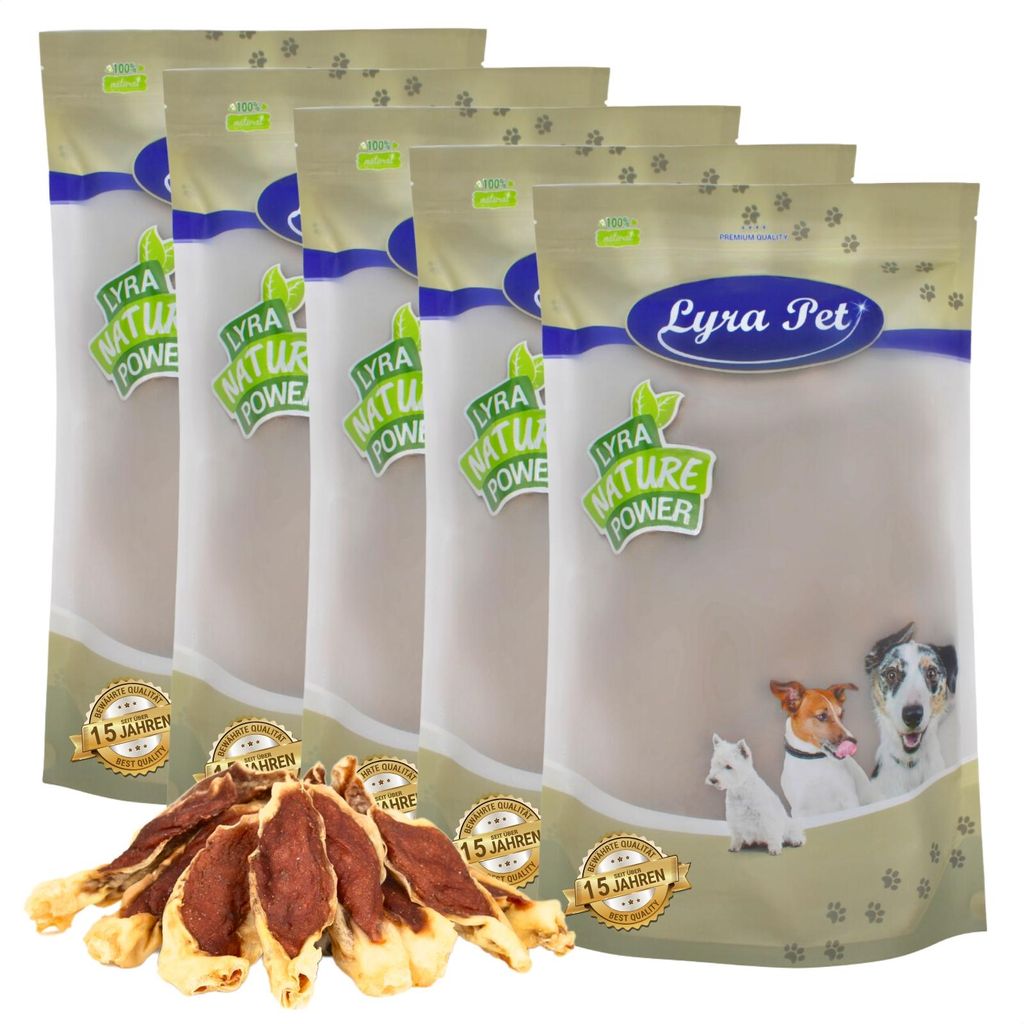5 kg Lyra Pet® Kaninchenohren gefüllt mit Huhn Produktbild 