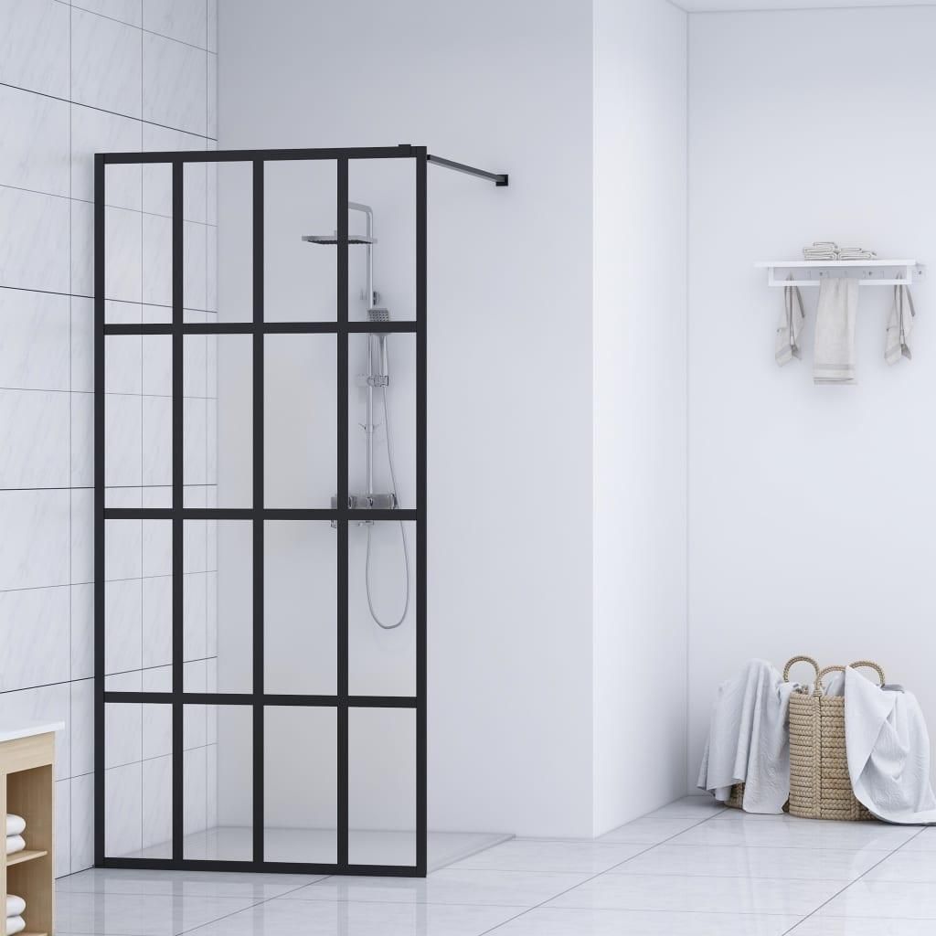 vidaXL Duschwand für Walk-in Dusche Klares Sicherheitsglas Produktbild 