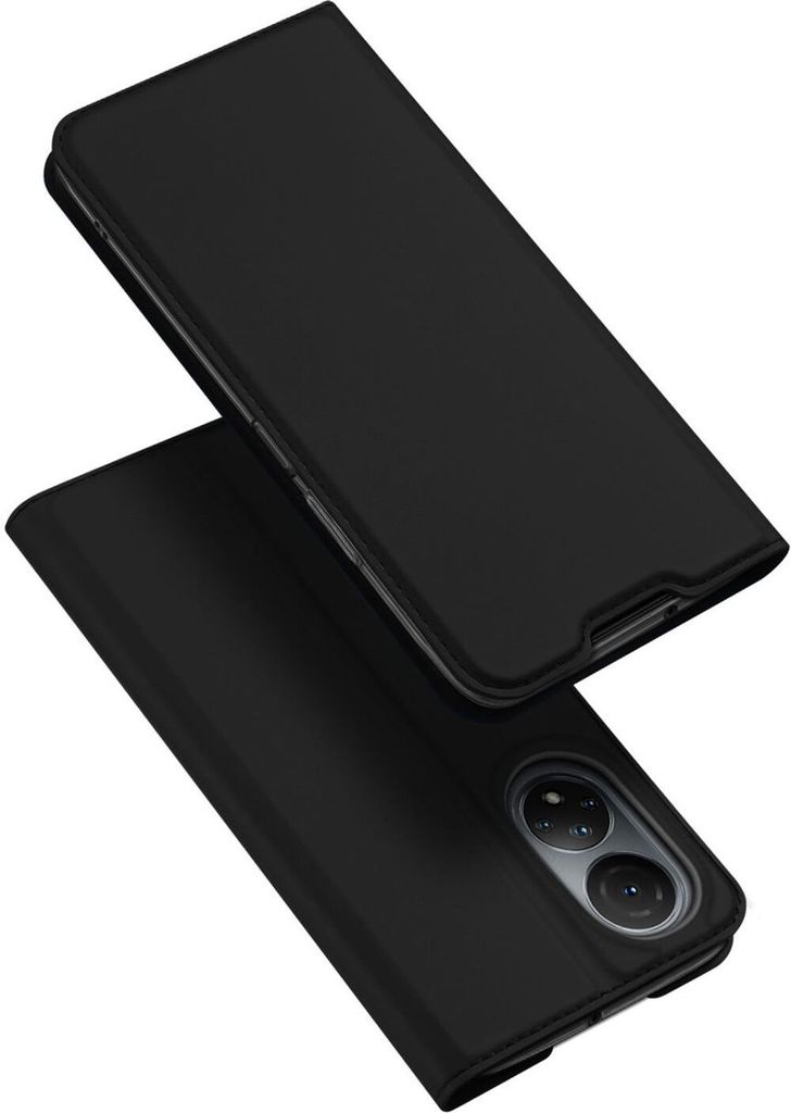 Buch Tasche "Dux Ducis" kompatibel mit Honor X7 Handy Hülle Etui Brieftasche Schutzhülle mit Standfunktion, Kartenfach schwarz