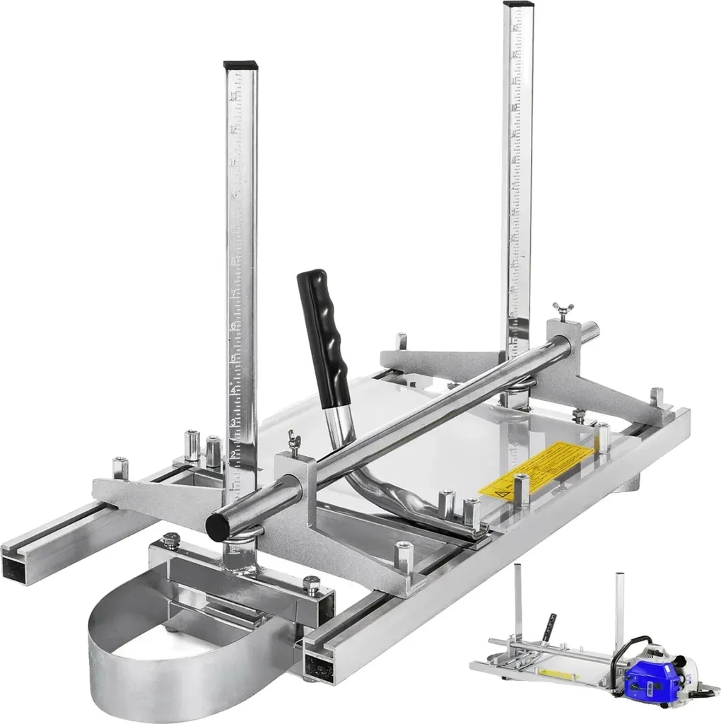 Scierie Mobile en Aluminium et Acier Réglable pour Tronçonneuse de 24 Pouces
