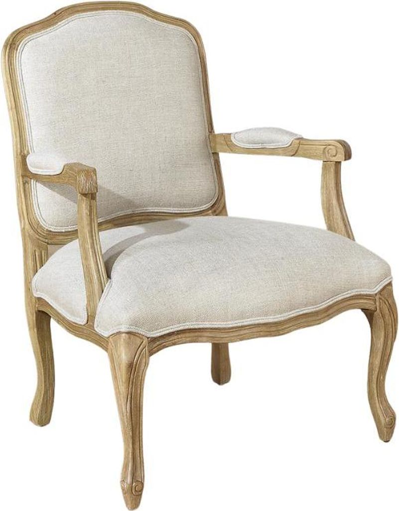 Sessel aus Hevea und Premium-Leinen