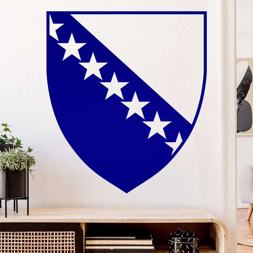 Bosnien Herzegowina Wandtattoo Wandaufkleber Wall Sticker - Dekoration, Küche, Wohnzimmer, Schlafzimmer, Badezimmer