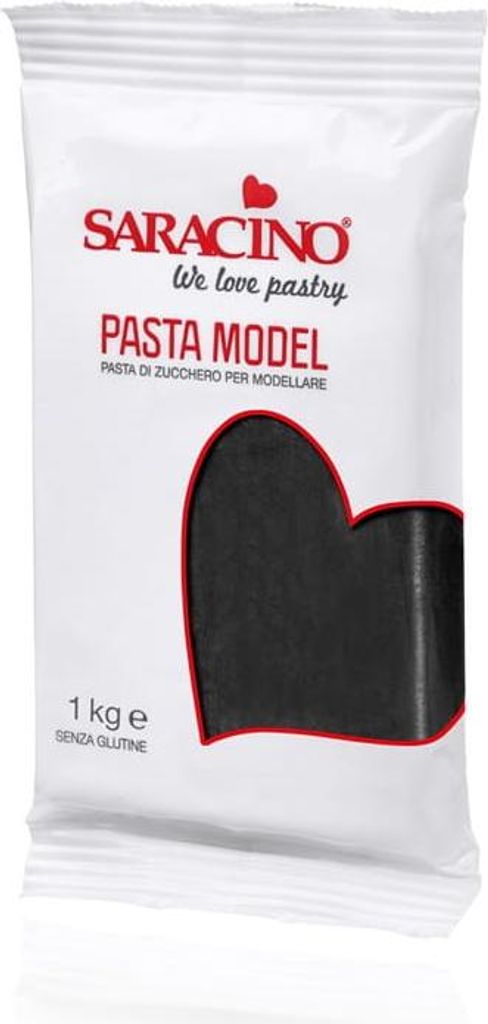Modellierpaste Schwarz 1 kg SARACINO Produktbild 