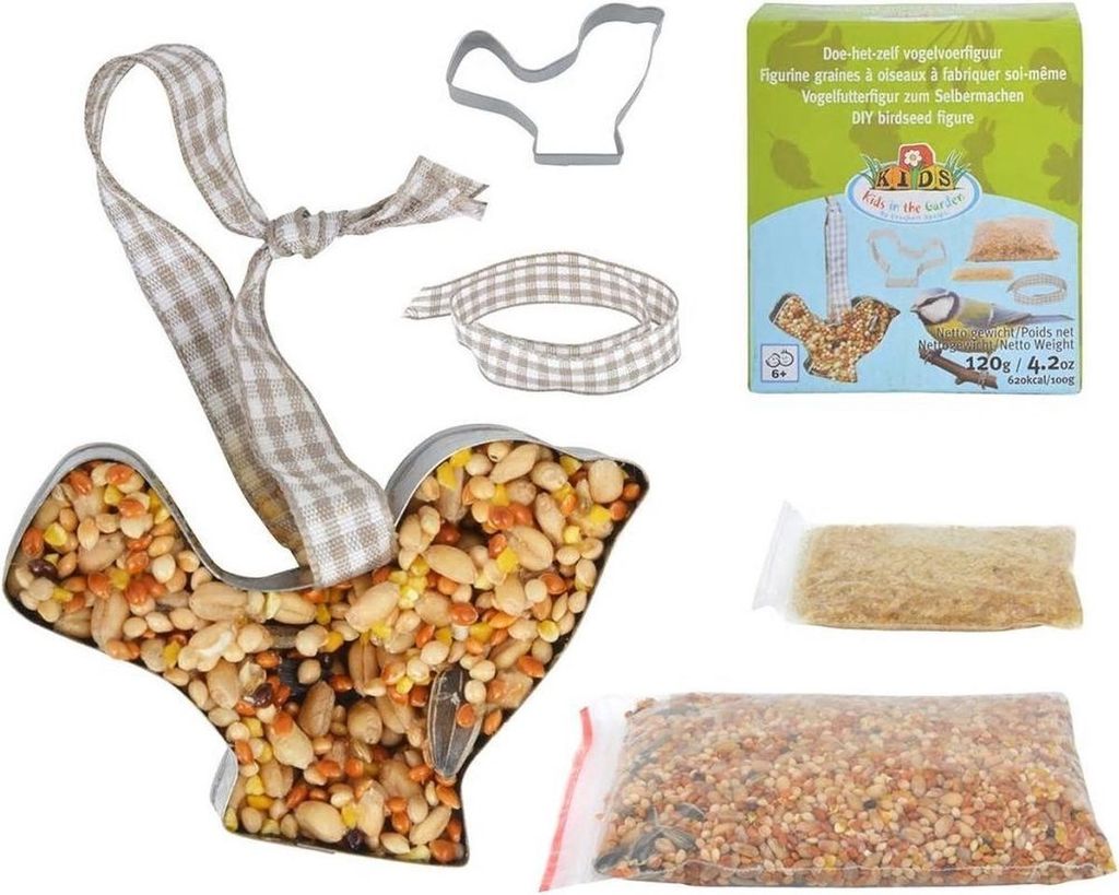 Esschert Design Bastelset für Vogelfutter-Plätzchen Vogelform KG164
