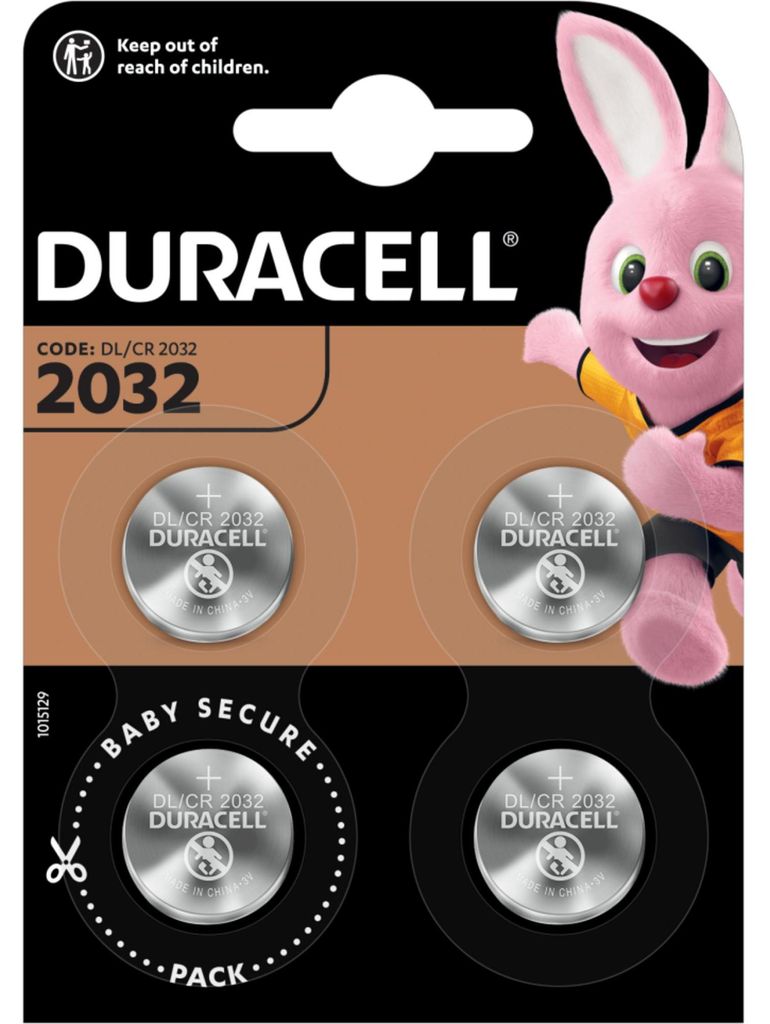 4 DURACELL Knopfzellen CR2032 3,0 V Produktbild 