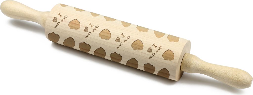 Chow Chow - Nudelholz mit Hundemuster, Nudelholz für Teig und Keramik, Geschenk für den Konditor der Marke Art-Dog