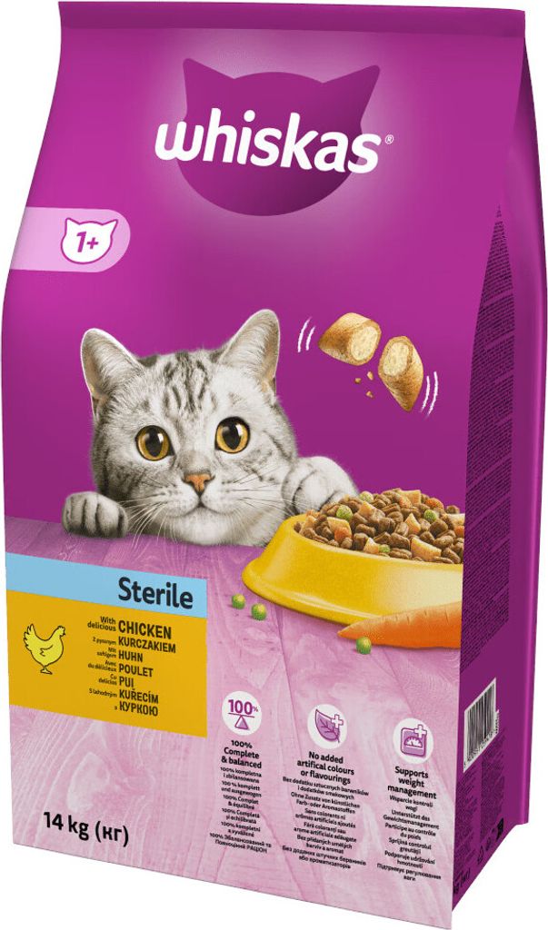 WHISKAS Steril 14kg