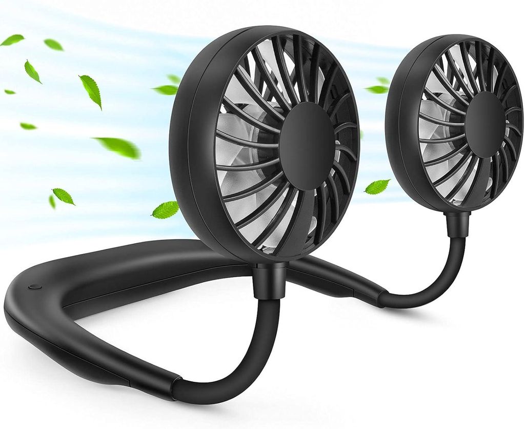 Tragbarer Mini-Nackenventilator mit USB-Anschluss, Produktbild 