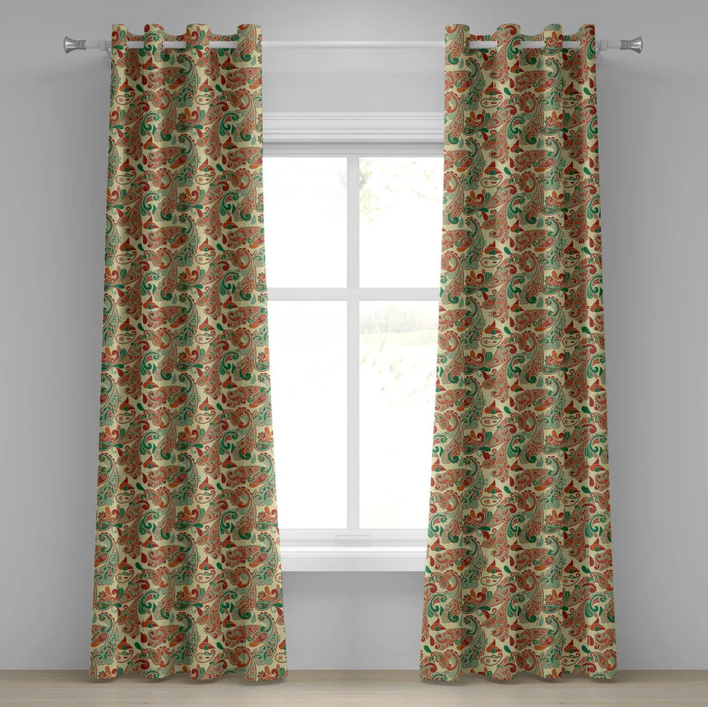 Tende Decorative ABAKUHAUS 2 Pannelli - Motivo Orientale 280x175 cm