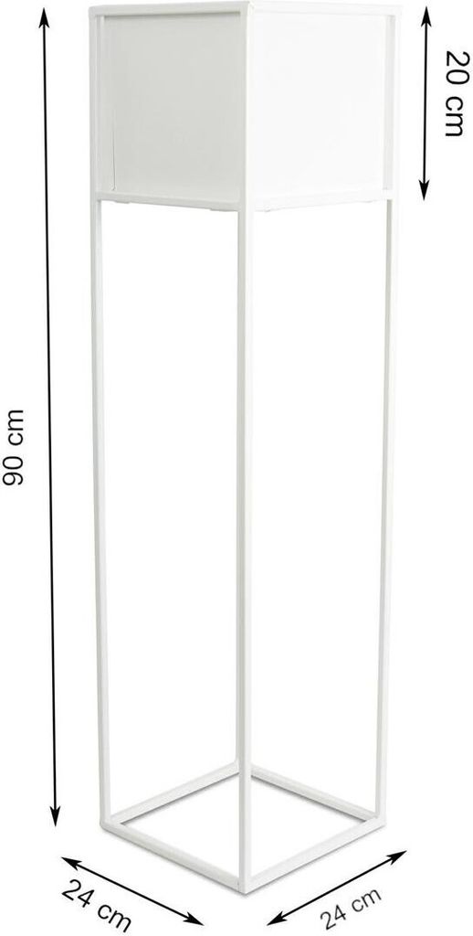 Moderner Blumenständer weiß 90 cm GLAM Produktbild 3