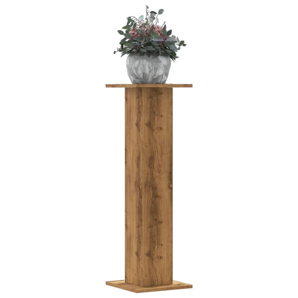 "2026 Aktion"Pflanzenständer 2 Stk. Artisan-Eiche 30x30x95 cm Holzwerkstoff GermanyMöbel 12277 - Pflanztische