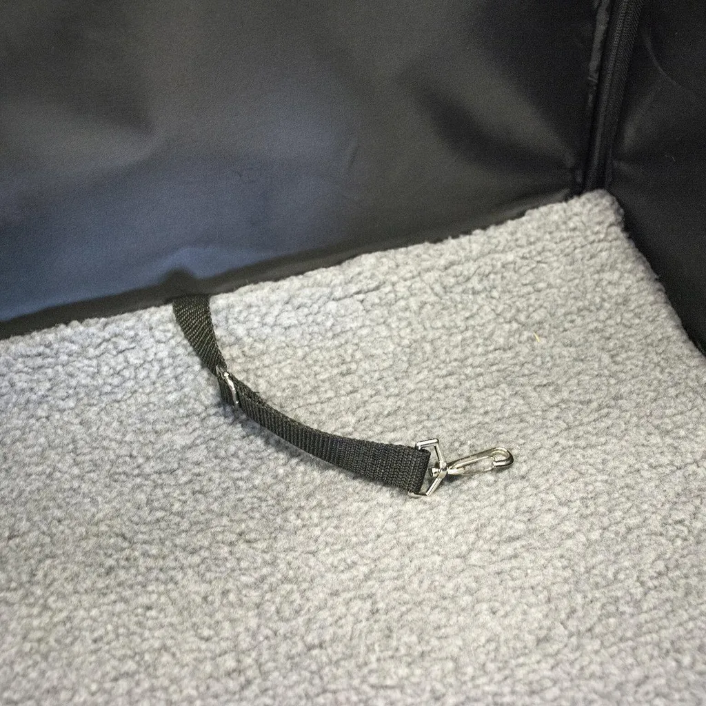 Siège auto pour chien Duvo+ noir panier 2-en-1 avec fixation de sécurité