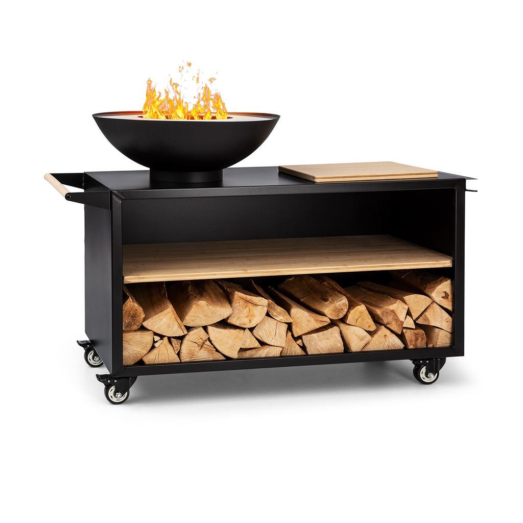 Blumfeldt Feuerschale, Tragbare Feuerschalen für den Garten, Outdoor Feuerstelle, Feuerschalen mit Grillrost, Feuerschale Groß, Gartenfeuerschale...