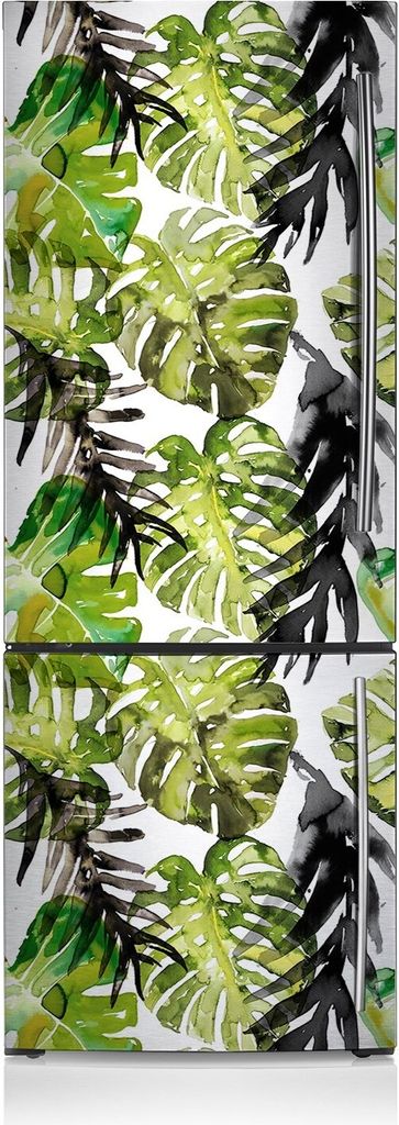 Magnetfolie Aufkleber Kühlschrankmagnete 60x180 cm - Aquarellblätter