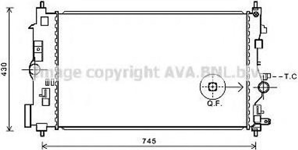 PRASCO OLA2591 Kühler Wasserkühler Motorkühler für OPEL INSIGNIA Caravan ZAFIRA TOURER C (P12) INSIGNIA INSIGNIA Stufenheck für VAUXHALL