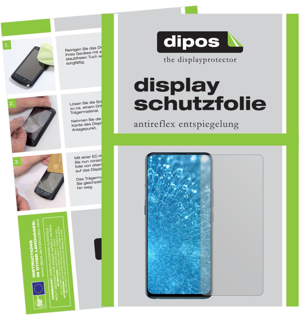 6x Schutzfolie für Vivo V15 matt Displayschutzfolie Folie Display Schutz dipos