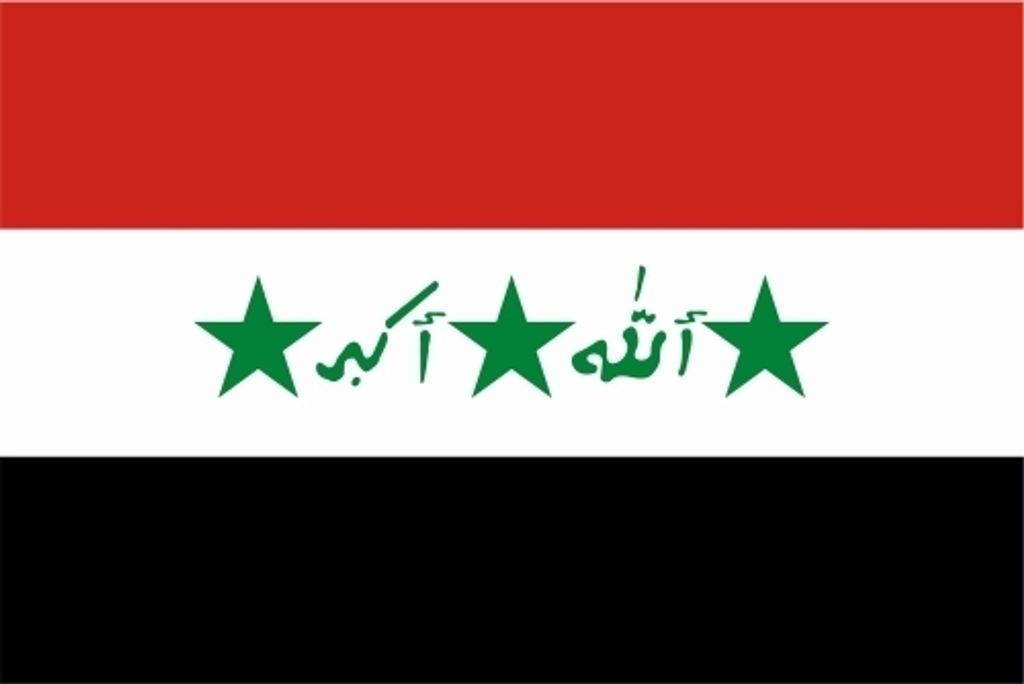 Kiwistar - Autoaufkleber Sticker Fahne Flagge Aufkleber 15cm Irak_1991-2004 laminiert