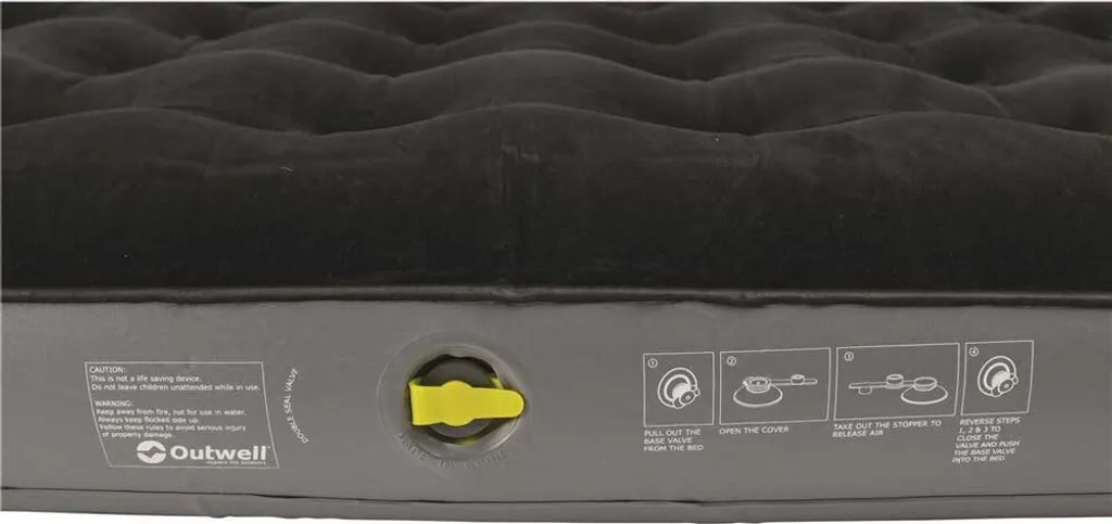 Matelas gonflable résistant et bicolore avec surface velours douce - 3
