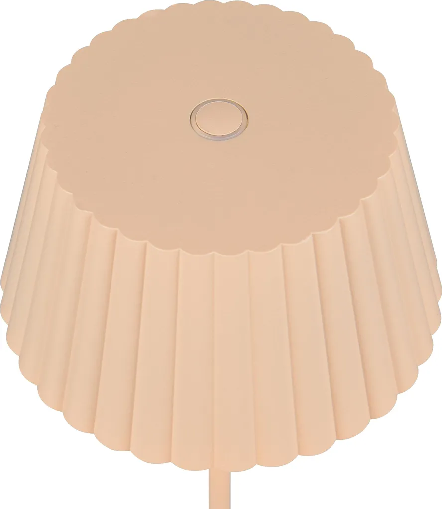 Lampadaire LED en métal couleur sable avec variateur tactile IP44 H123 - 3