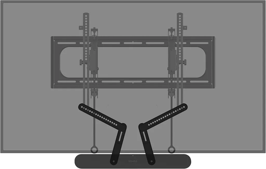 Supporto Sonos Ray SANUS Nero - Rendi la tua TV sicura e ordinata - 2
