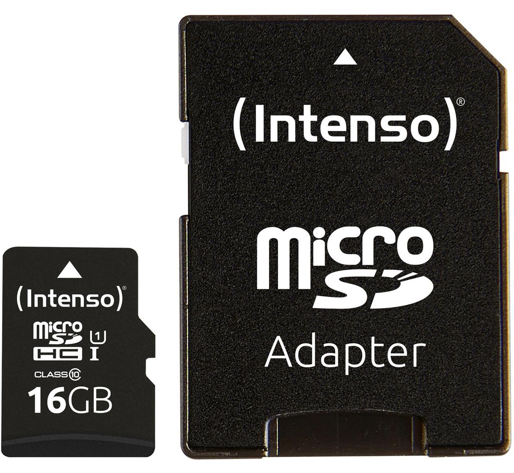 Intenso 16 GB microSDHC Speicherkarte  UHS-I Premium inkl. Produktbild 