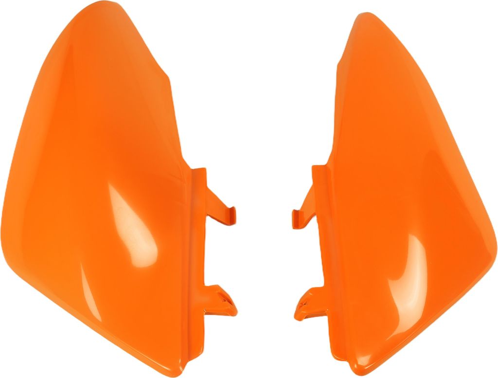 Seitenverkleidung UFO PLAST Verkleidung 2-teilig für Honda CRF F 50 ccm Bj. 2004 - 2025, Farbe:orange OEM