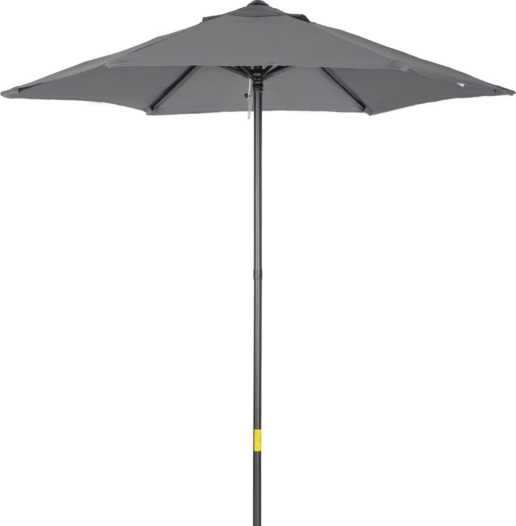 Sonnenschirm Ø196 cm, Drehbar Sonnenschirm mit Knickfunktion, sechseckig Balkonschirm Strandschirm windfest stabil Marktschirm Sonnenschutz für S...