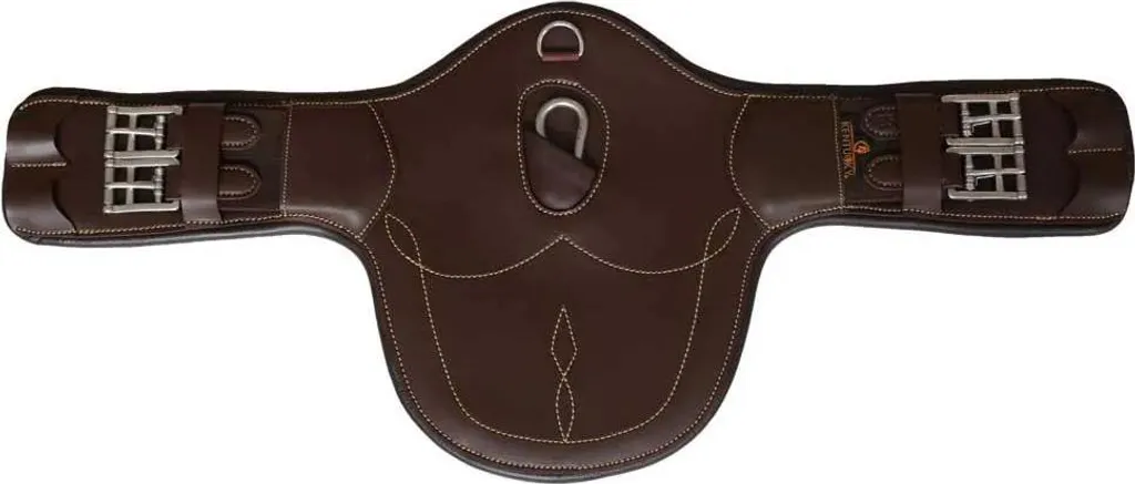 Sangle bavette courte Kentucky Stud marron 75cm pour selle de dressage