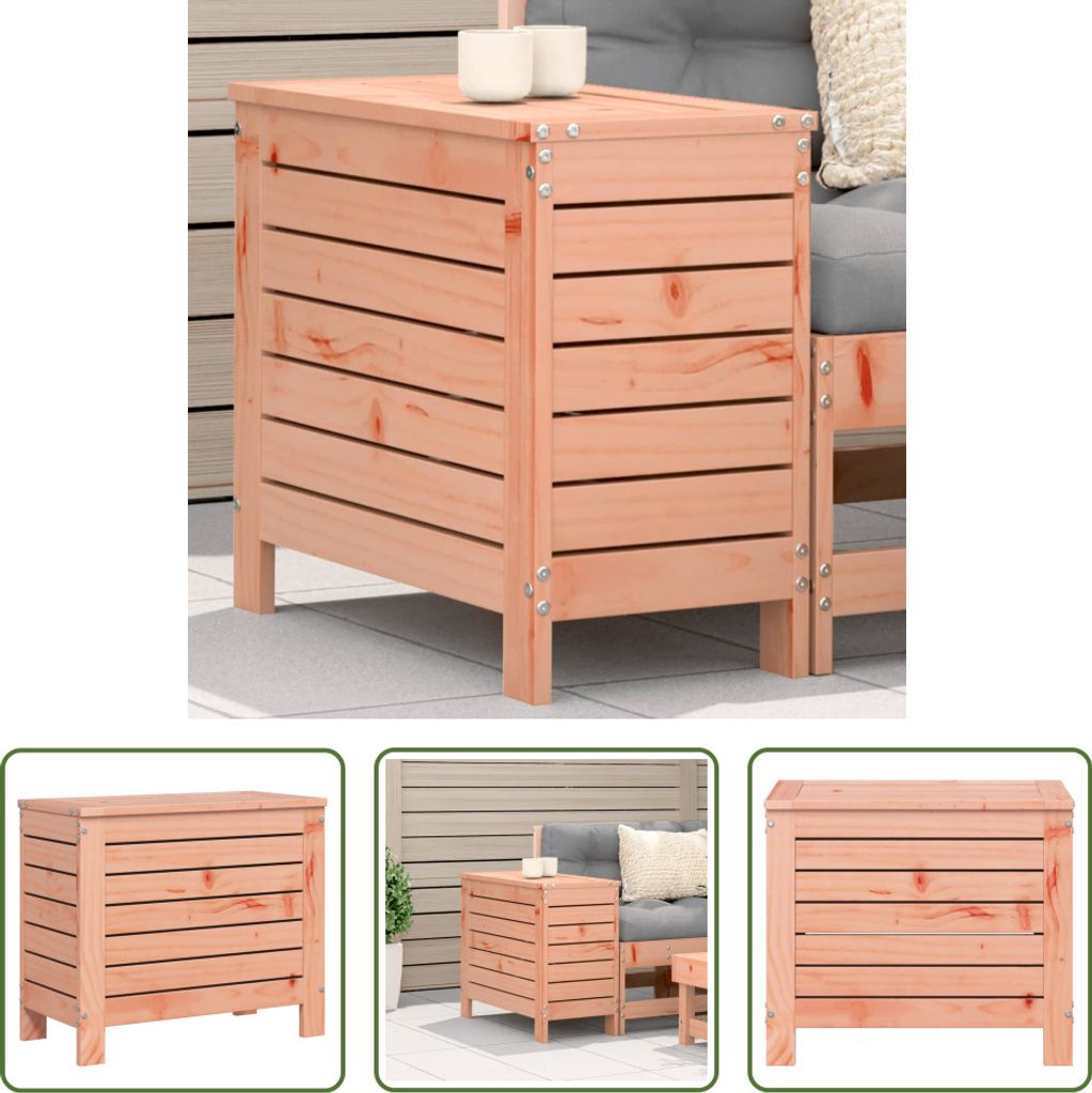 The Living Store Gartenhocker 62x31,5x52 cm Massivholz Douglasie