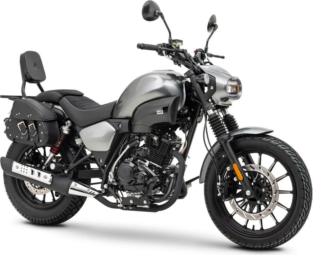 Motorrad Fighter 125 S-RS grau 90 km/h Euro 5+ Schaltmoped Produktbild 