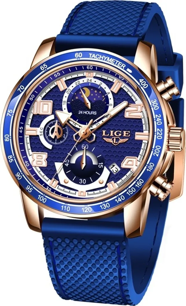 Montre de Luxe LIGE Tatum pour Homme - Idéale pour le Travail et Sorties