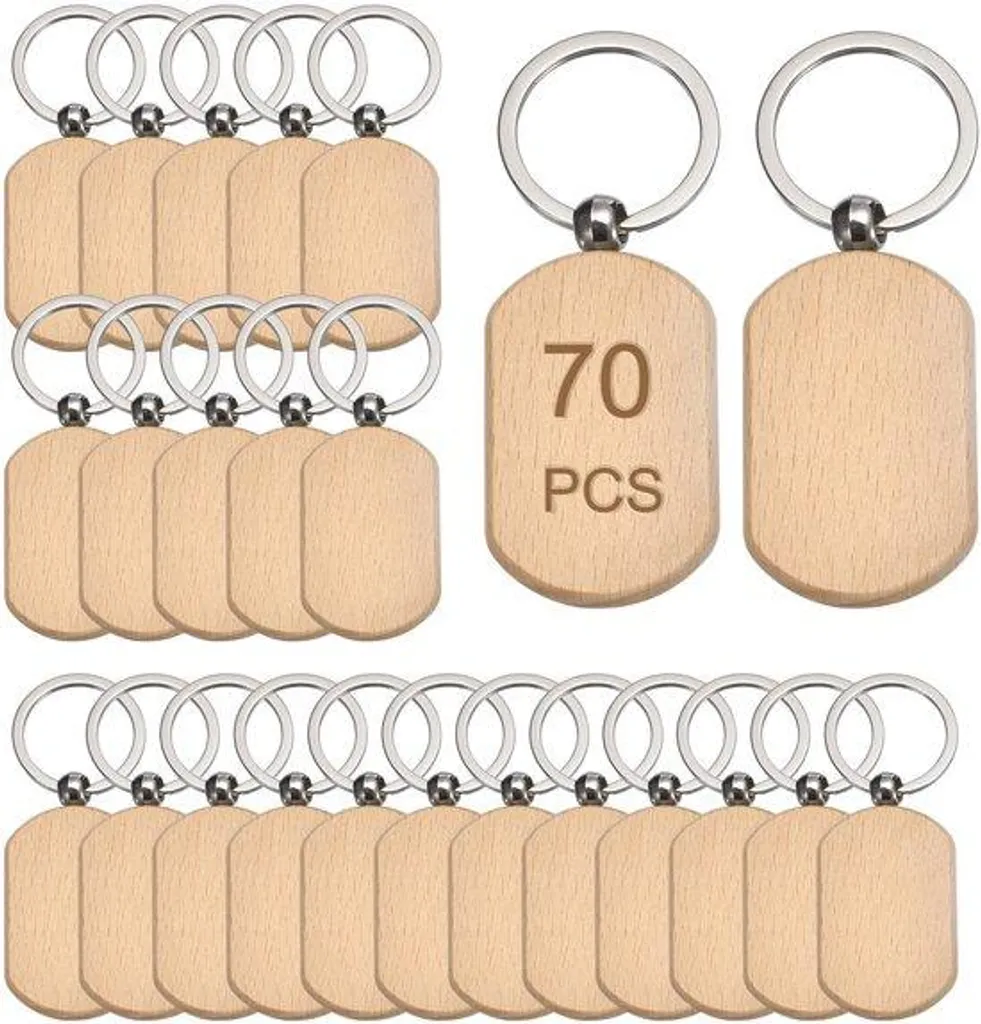 Clé à molette gravée 4,9 x 3,2 cm en coffret bois blanc réf 70 DIY