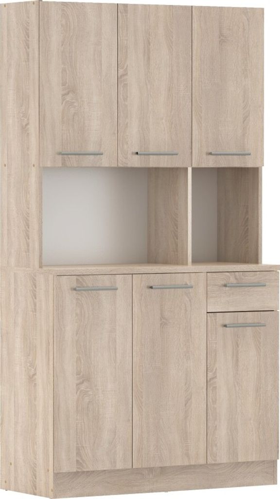 Kondela Sechstüriges Sideboard Pelion New - Sonoma-Eiche Produktbild 