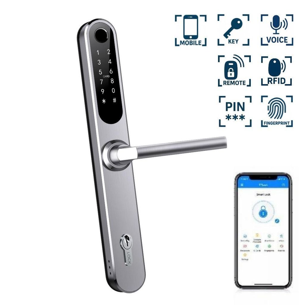 BOT Smart Griff TTLock H1 silber 85 mm