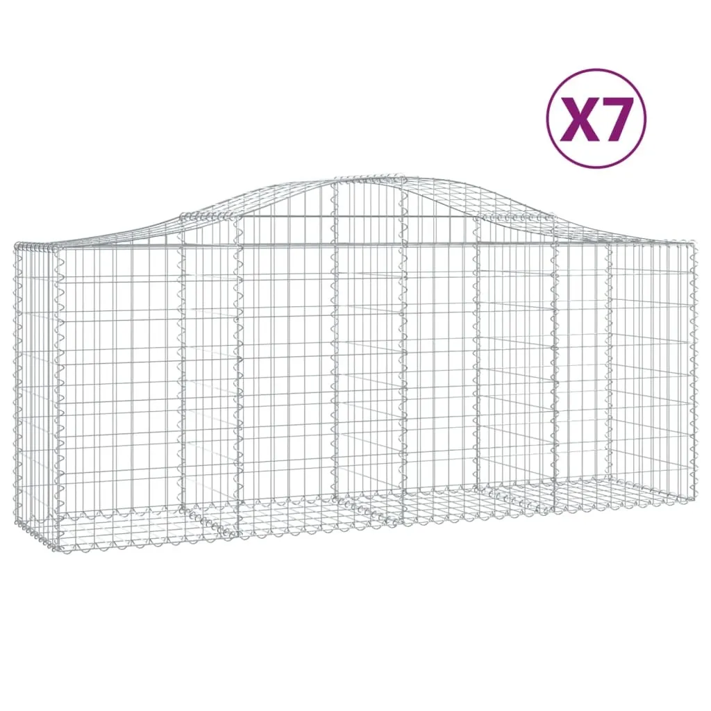 Aménagement clôture de jardin en gabion avec arche pour bordure déco
