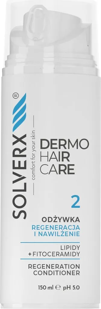 Après-shampooing hydratant SOLVERX Dermo Hair formule régénérante