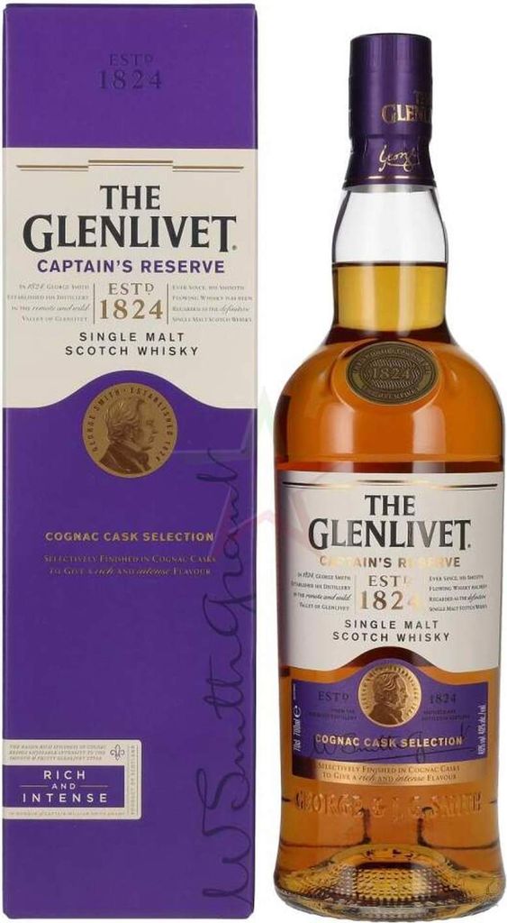 The Glenlivet CAPTAINS RESERVE Single Malt Scotch Whisky 40,00 % 0,70 Liter