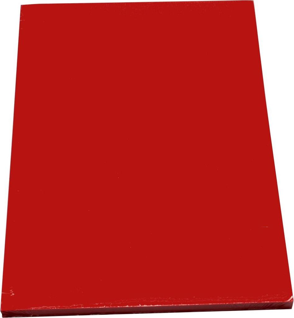 100 Blatt farbiges Druckerpapier / buntes Kopierpapier / Farbe: intensiv rot