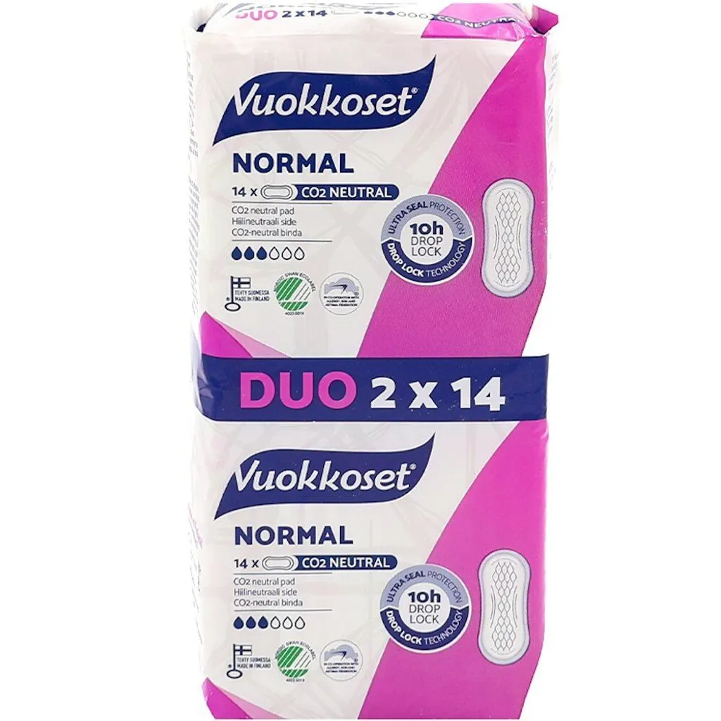 Assorbenti Ecologici Vuokkoset Normal Senza Ali - 100% Senza Cloro